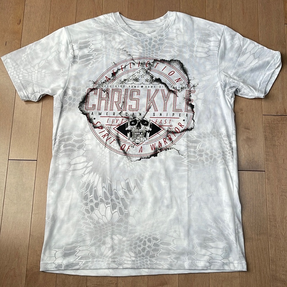 NWOT Affliction Live Fast Chris Kyle t-shirt Sz XL